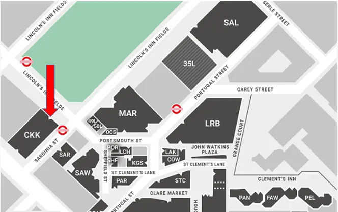 A map of the Cheng Kin Ku Building at LSE