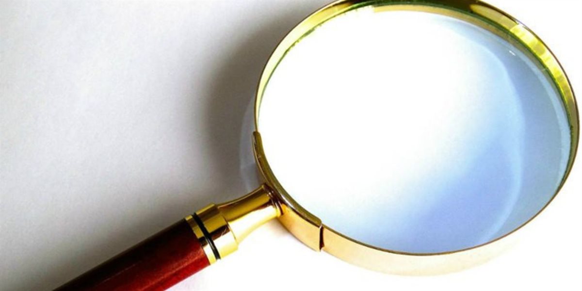 A magnifying glass