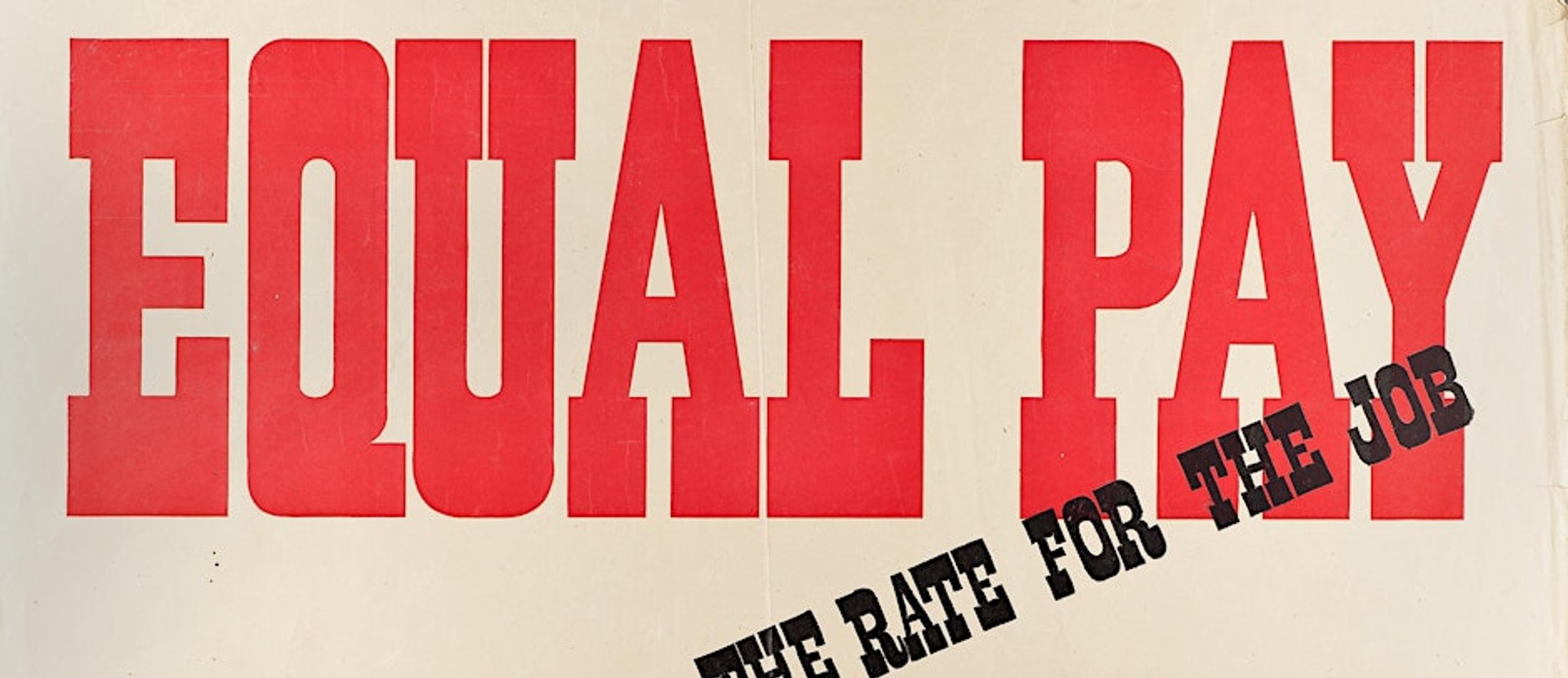 The words 'Equal Pay' in red