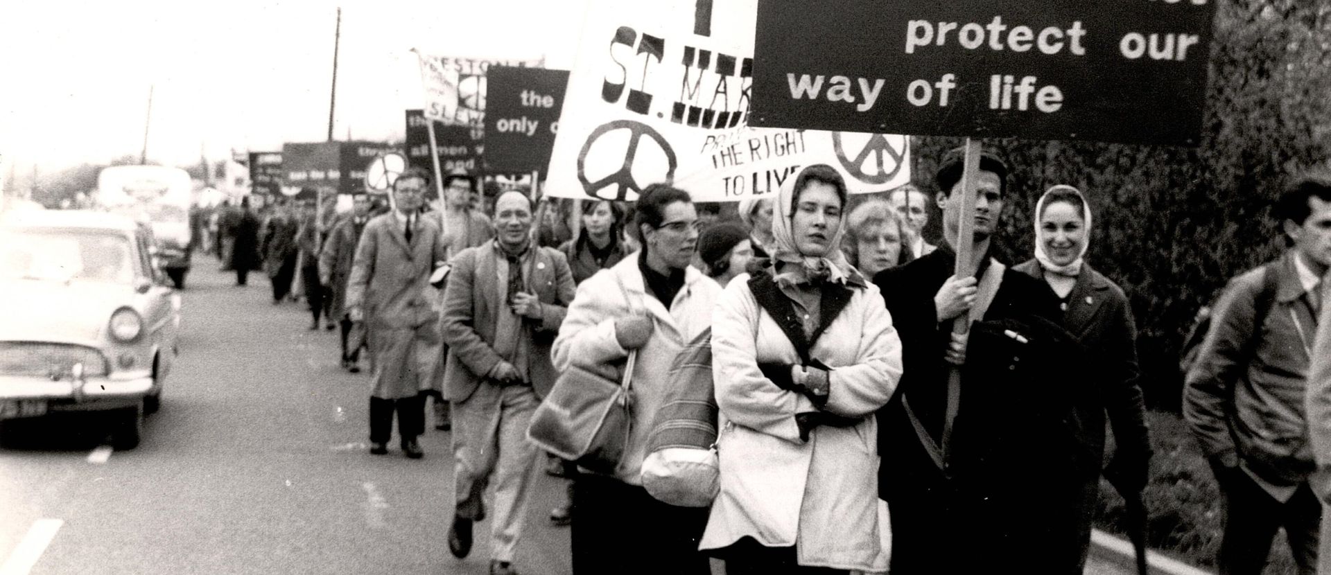 A anti-nuclear march