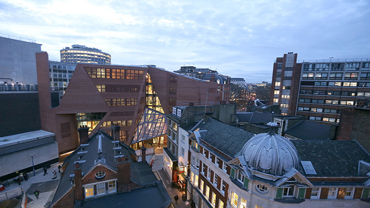 LSE campus at night