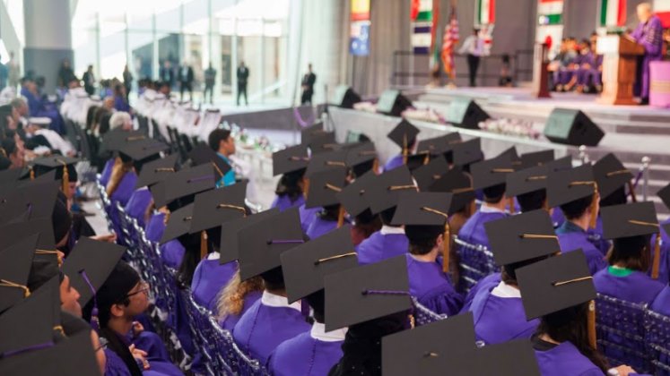 A graduation ceremony at NYU Abu Dhabi. Photo: NYU Abu Dhabi.