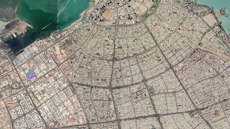 Kuwait City Google Maps view