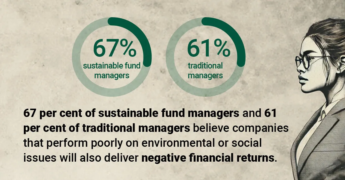 Differences between sustainable fund and traditional fund managers