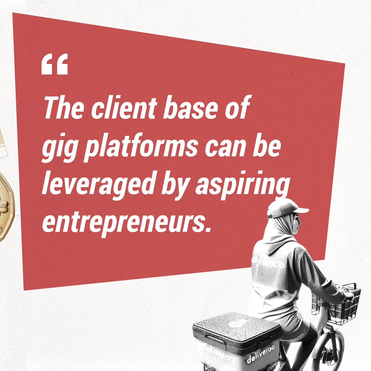 The client base of gig platforms can be leveraged by aspiring entrepreneurs