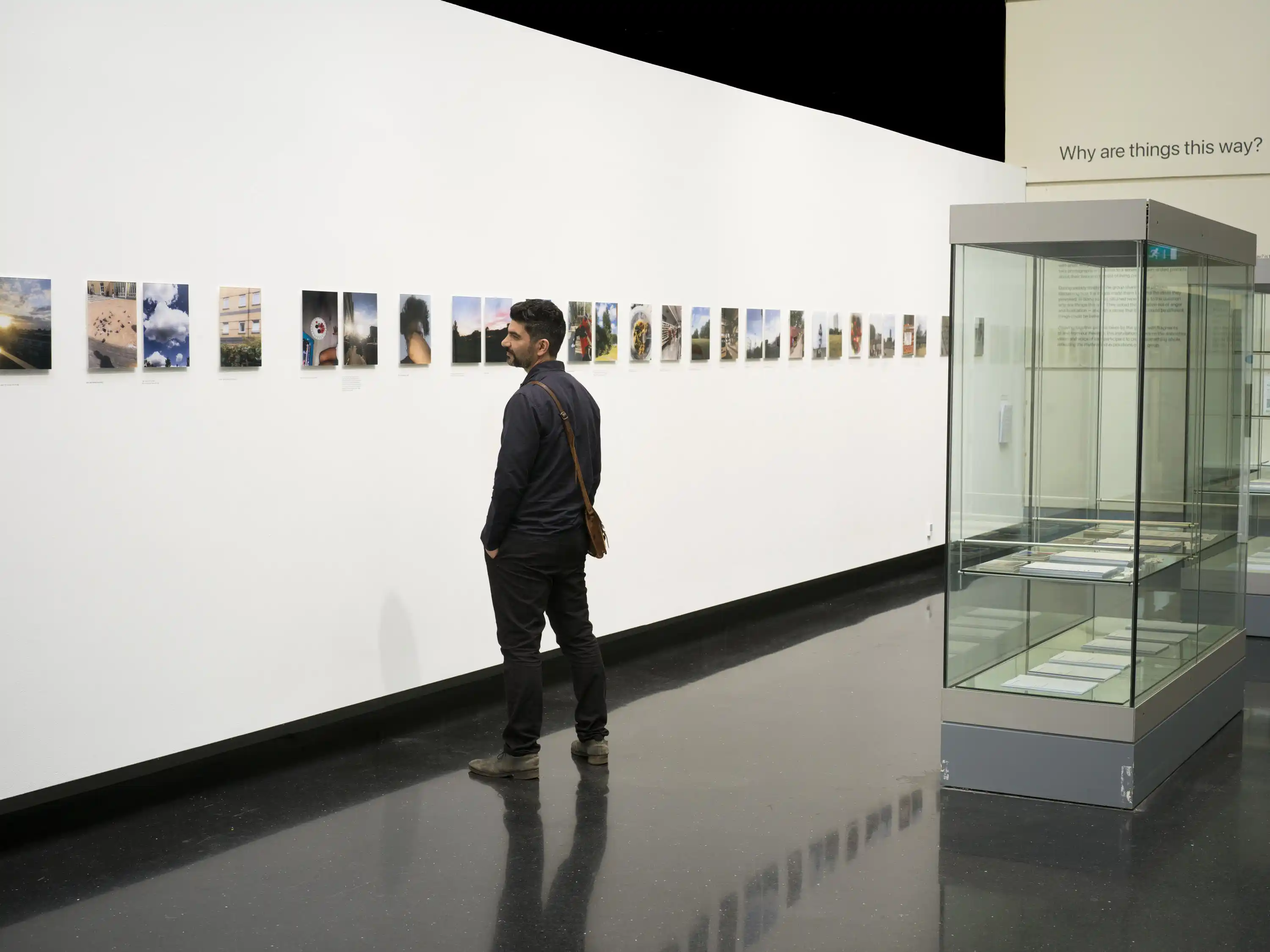 looking at the exhibit