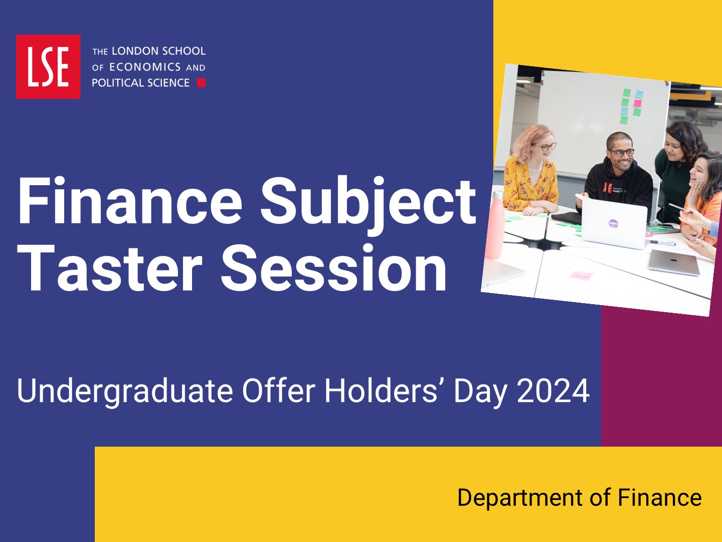 Watch the finance subject taster session