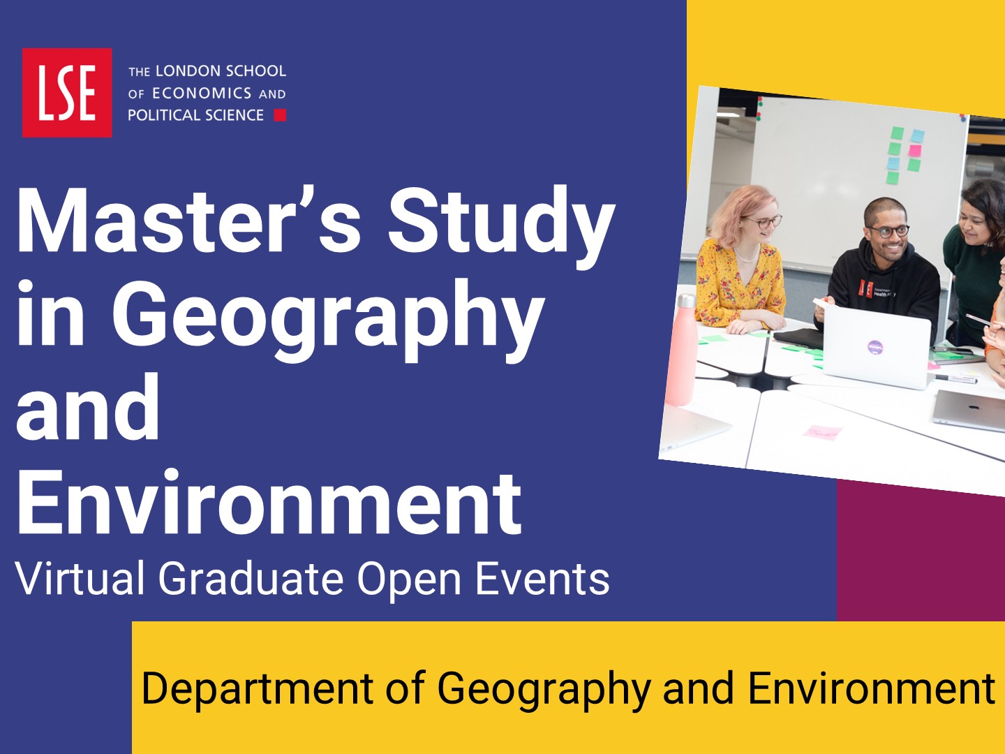 Master's study in Geography and Environment at LSE