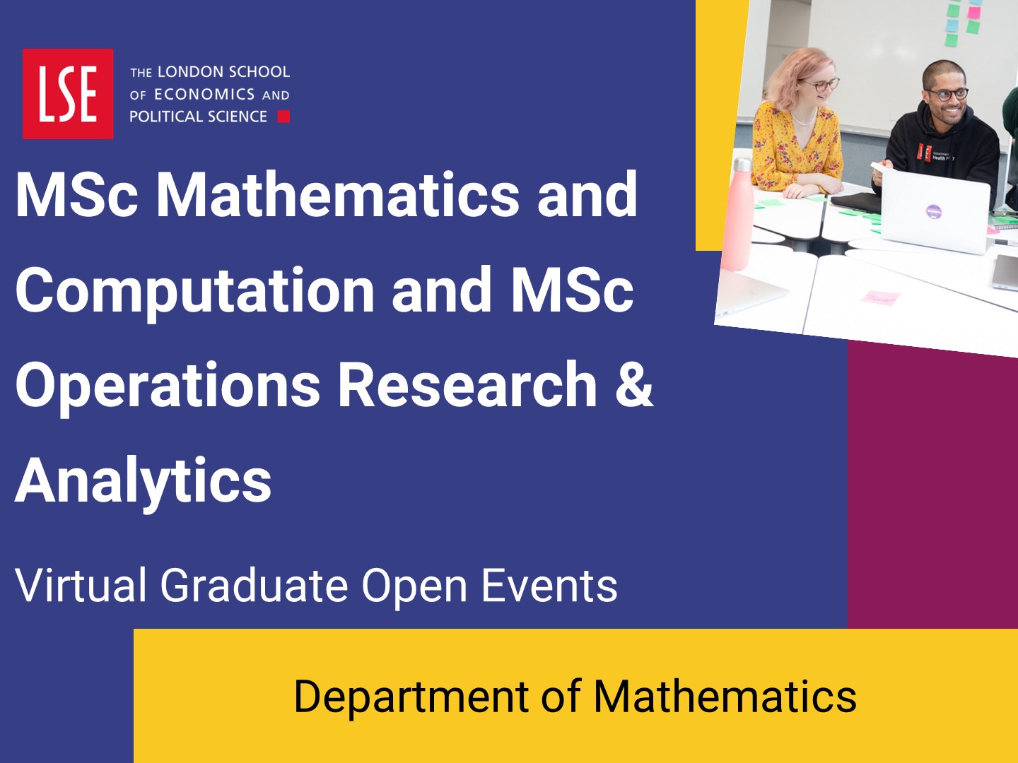 Studying MSc Mathematics & Computation and MSc Operations Research & Analytics at LSE