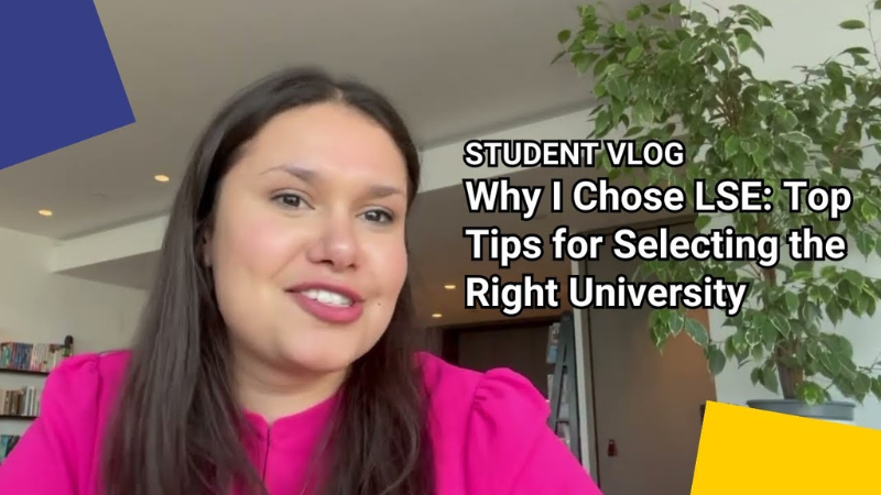 Top tips LSE student vlog for website promo box